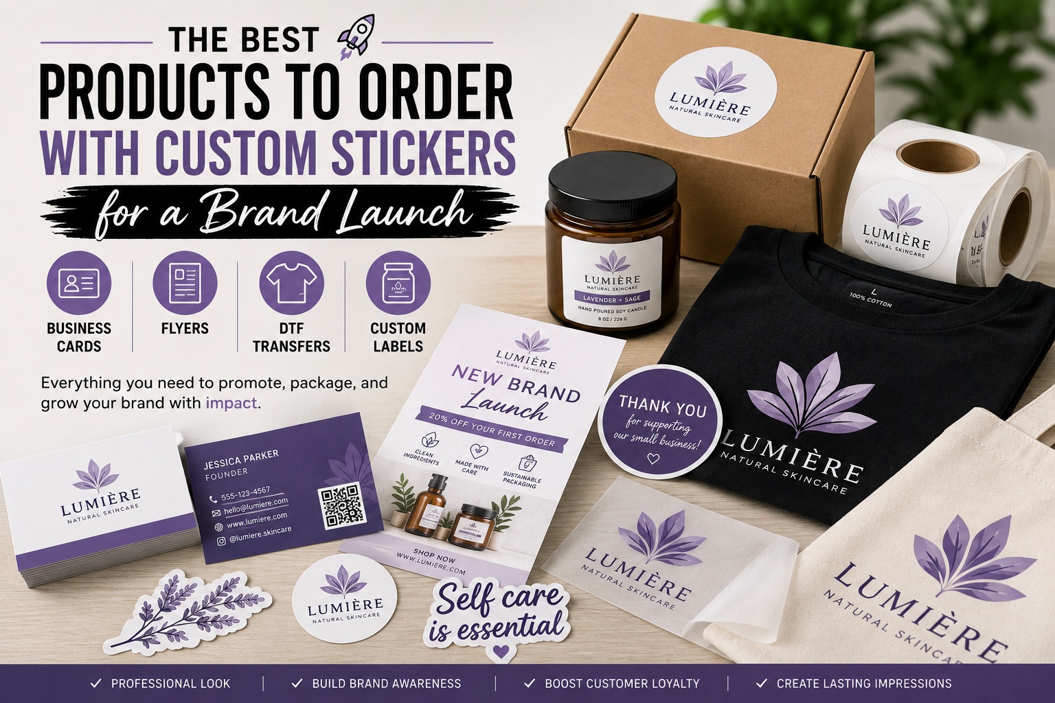 Best Products to Order With Custom Stickers for a Brand Launch